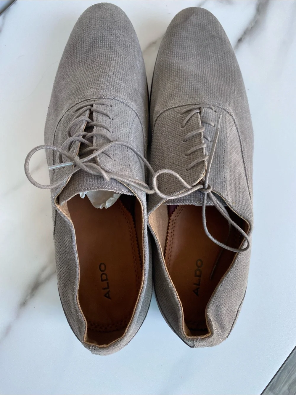 ALDO men’s grey dress shoes size 12 suede